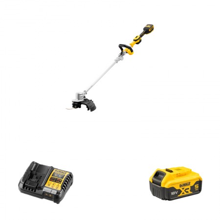 DeWalt Débroussailleuse 18V DCMST561N-XJ + 1 batterie 18V 5 Ah + chargeur DCB1104-QW