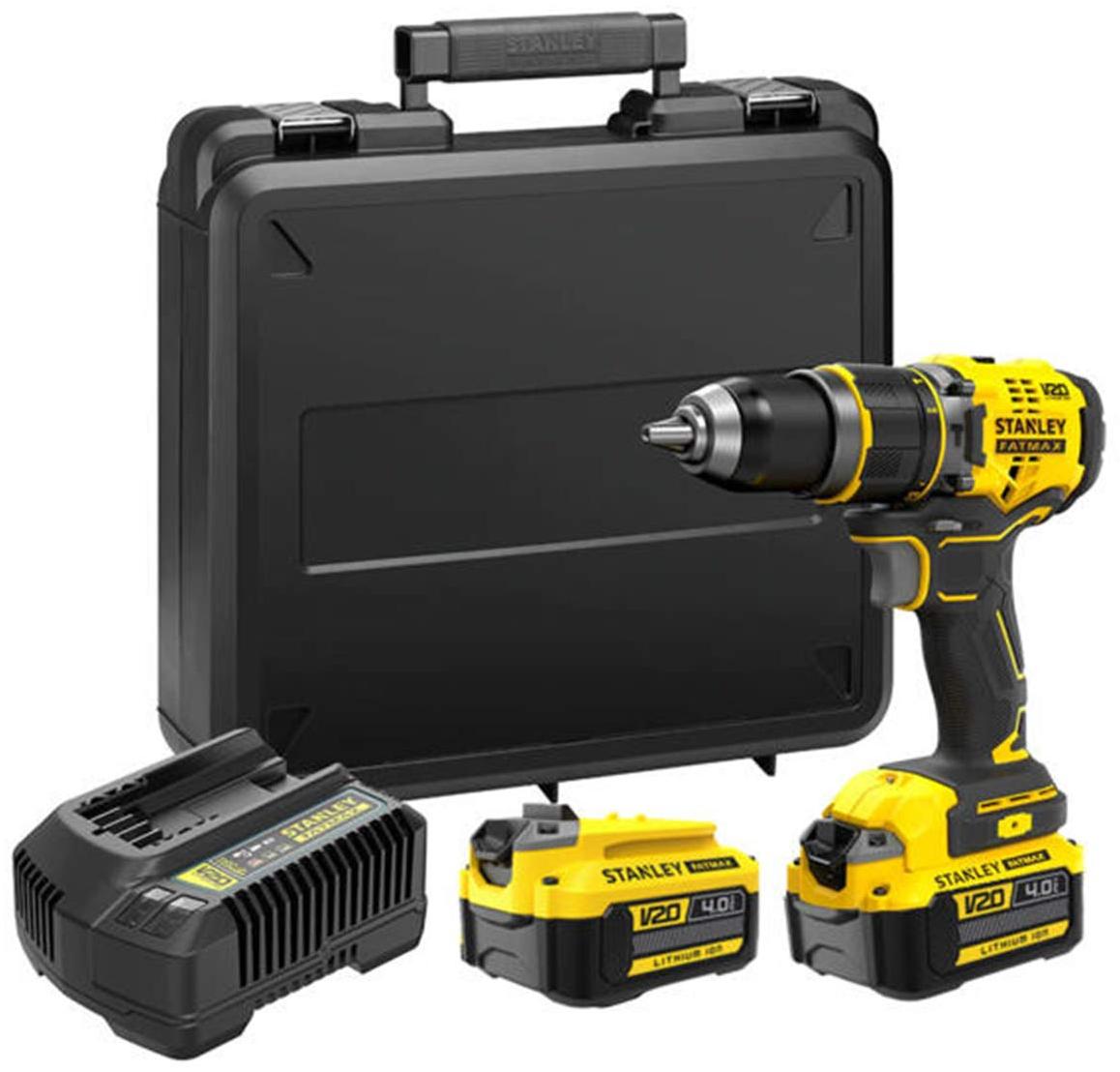 Stanley perceuse visseuse sfmcd721m2k 18.0 V 80 W avec batterie sans fil
