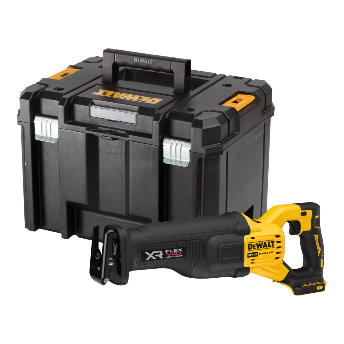 DeWalt Scie sabre 18V DCS386NT-XJ + 1 batterie 18V 5 Ah Powerstack + 1 chargeur DCB1104-QW