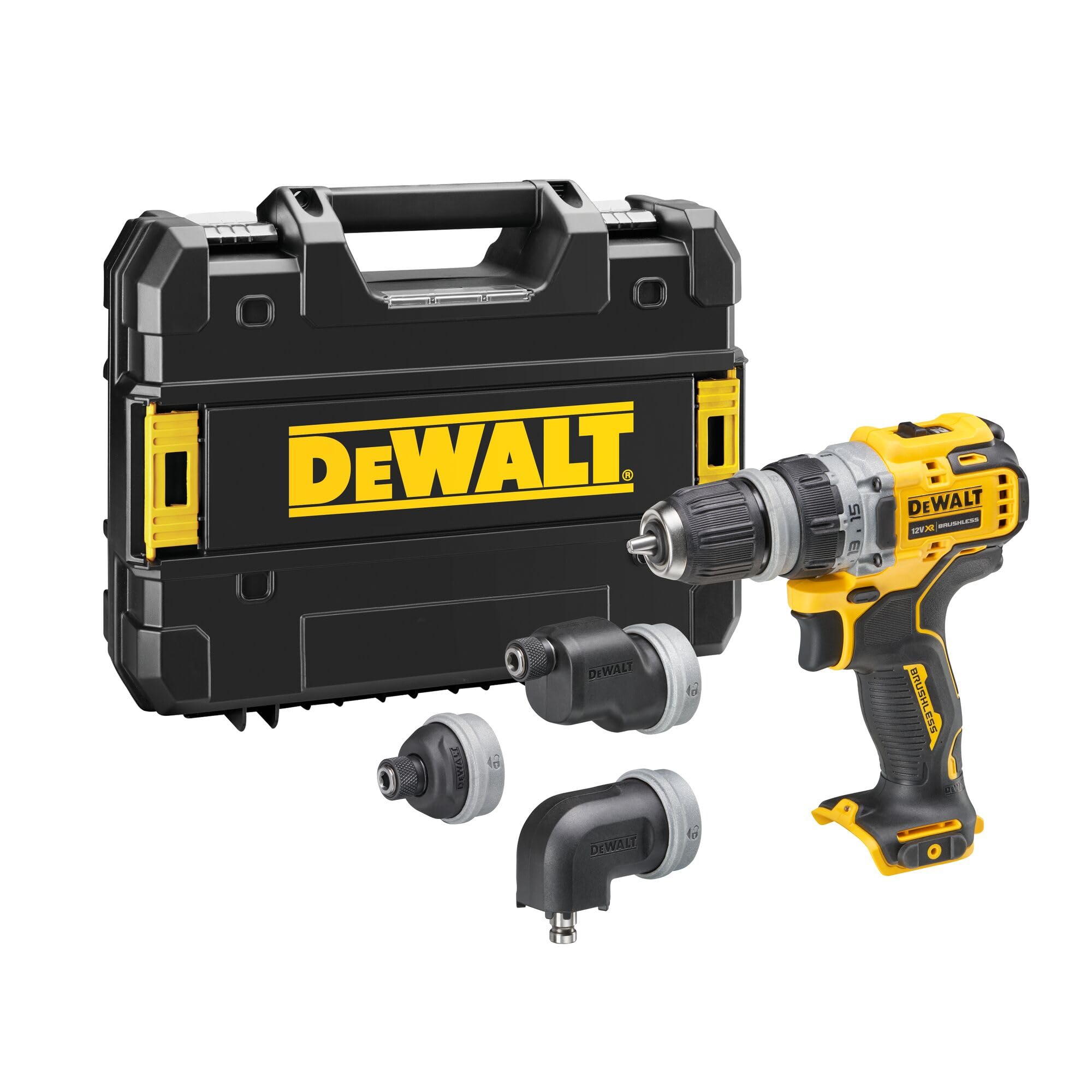 DeWalt DEWALT Akku-Bohrschrauber, 4 Köpfe, 12 Volt
