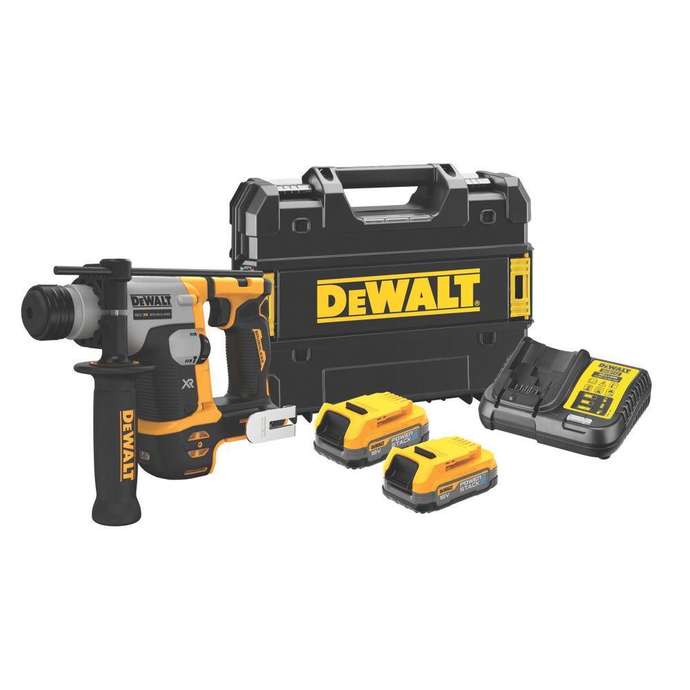 DeWalt Perforateur SDS sans fil brushless DCH172E2T-QW 2,1kg 18V 2 x batteries 1,7Ah Li-ion Powerstack