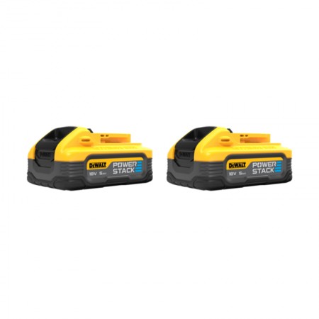 DeWalt Pack 2 batteries 18V 5 Ah Powerstack