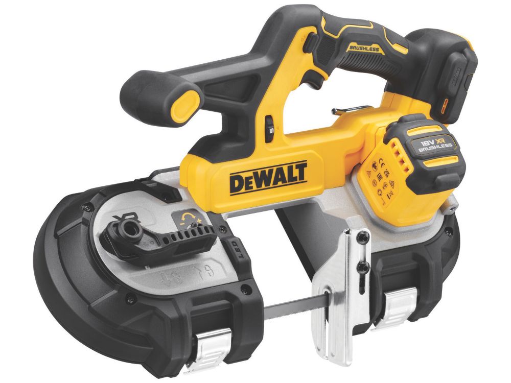 DeWalt Scie à ruban 18V DCS378N-XJ + 1 batterie 18V 5 Ah + 1 chargeur DCB1104-QW