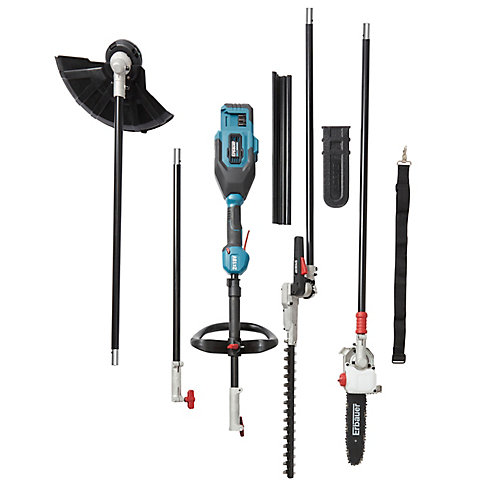 Erbauer Outil de jardin multifonctions sans fil sur batterie 2 x 18V , taille-haie, coupe-bordures, élagueuse (vendu sans batterie ni chargeur)