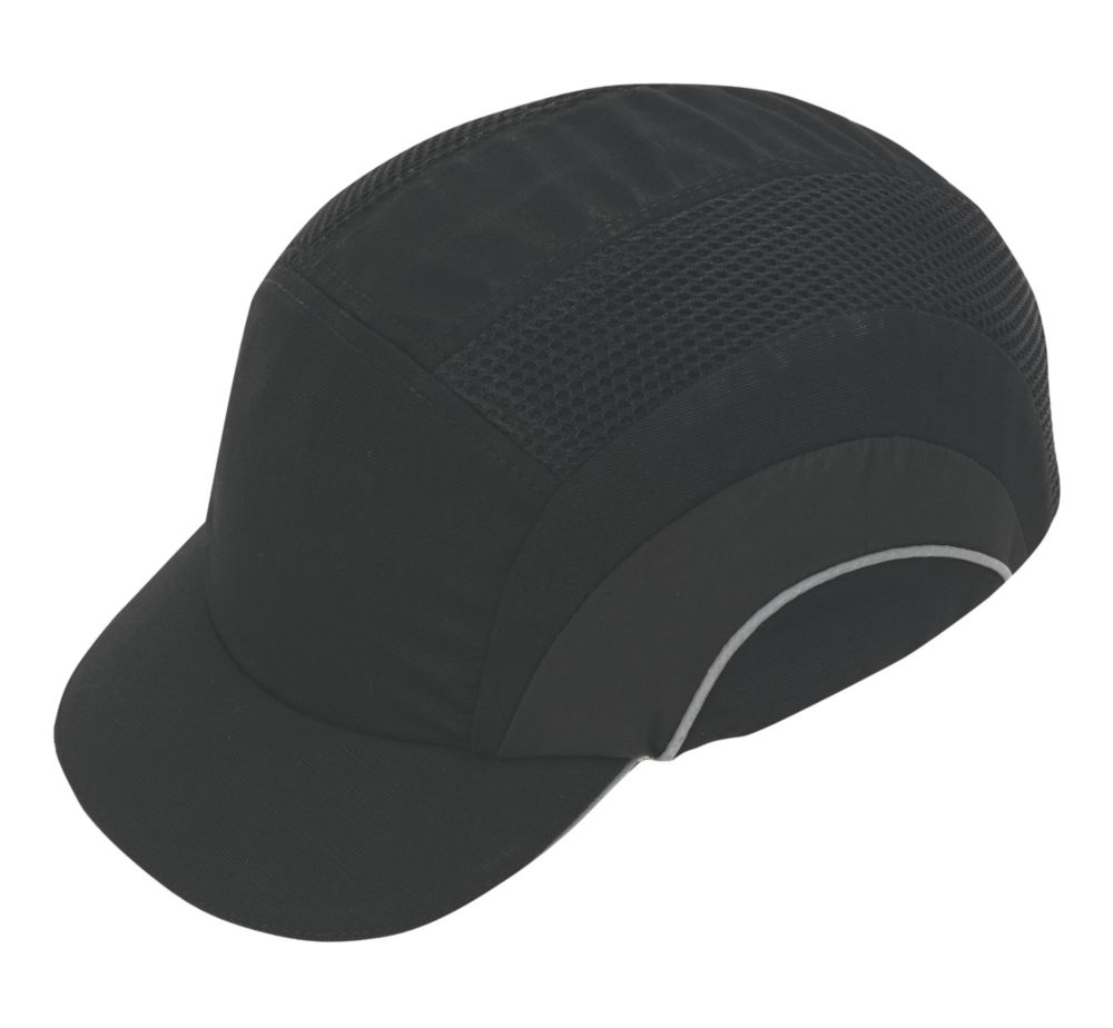 JSP Casquette de sécurité antichoc à visière courte Hardcap noire