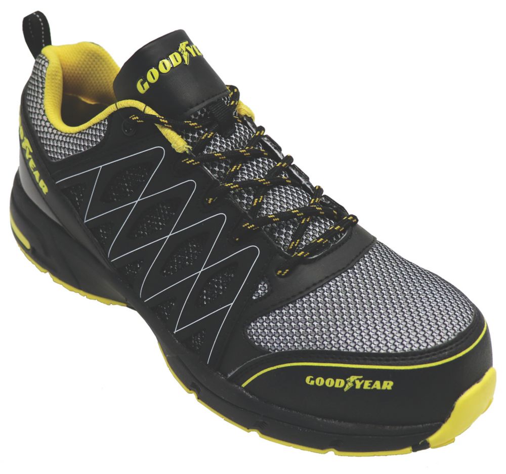 Goodyear Baskets de sécurité sans métal S1 P GYSHU1502 noir/jaune pointure 41