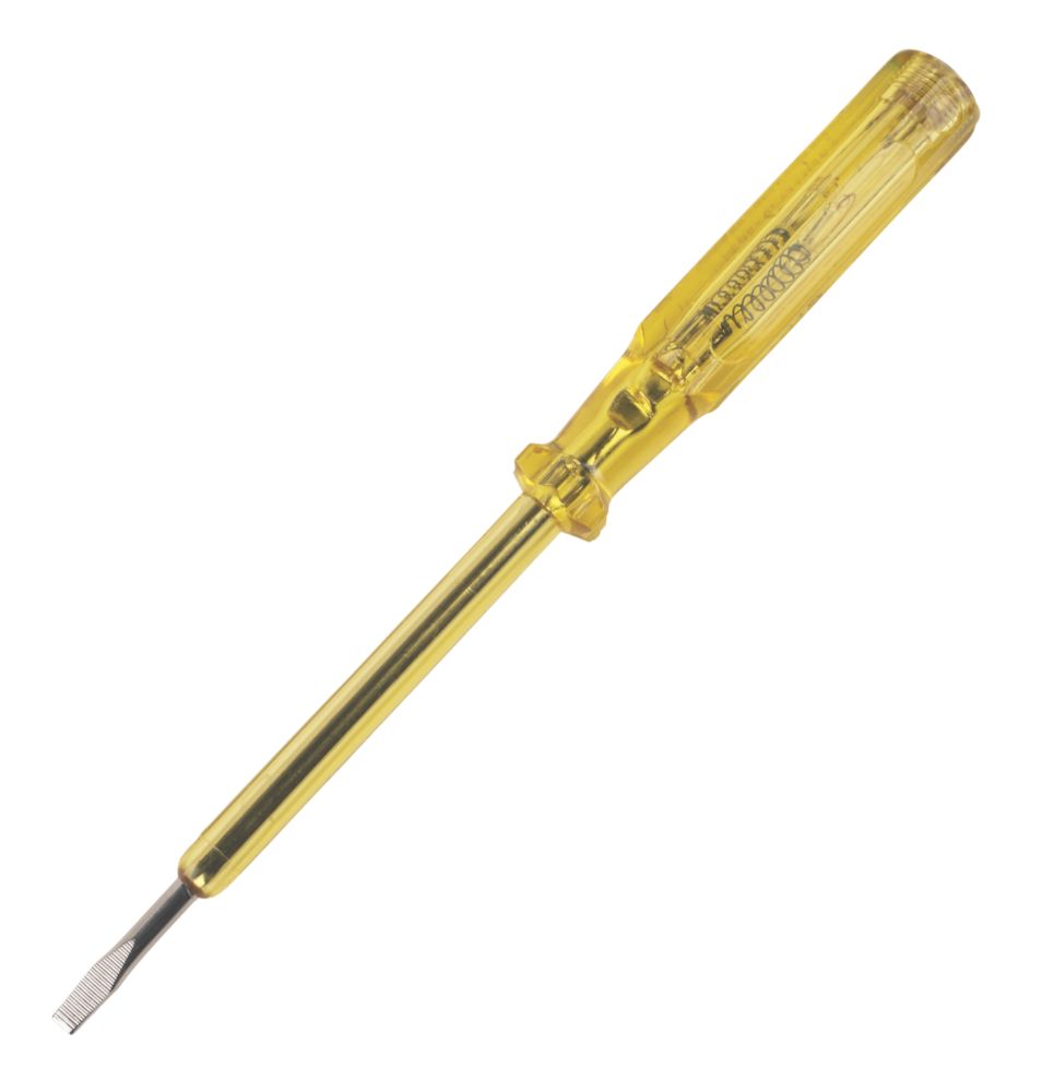C.K Tournevis testeur de courant électrique professionnel 100-500V CA plat Mainstester 4,0mm x 100mm