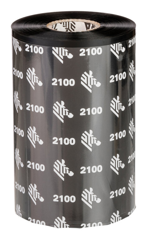 ZEBRA 2100 Wachs-Thermotransferband 110 mm x 450 m schwarz