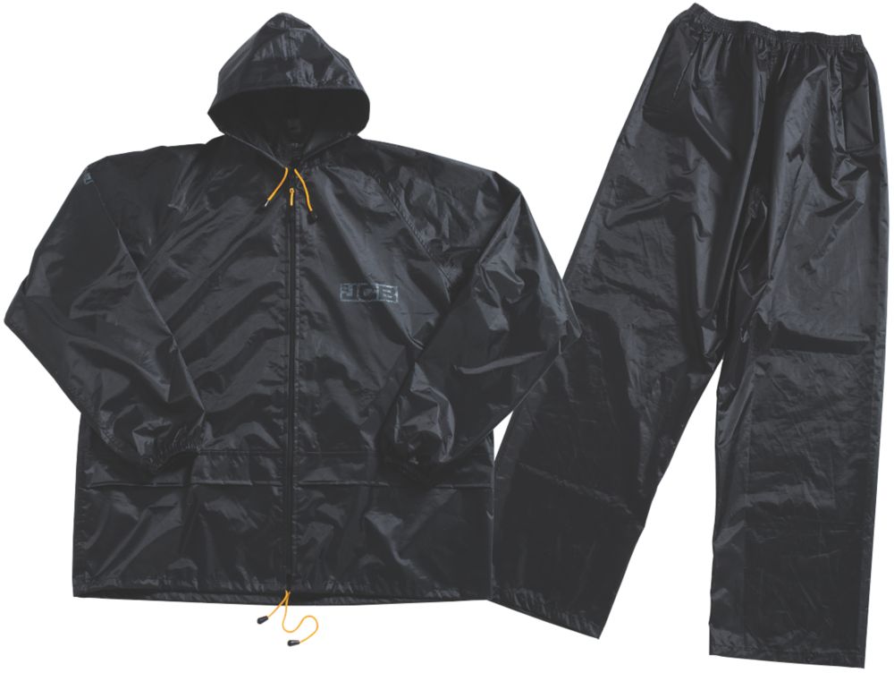 JCB Combinaison imperméable Essential noire taille XL