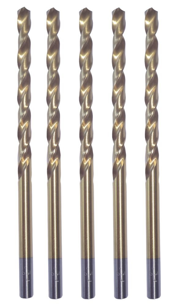 Erbauer Lot de 5 forets multi matériaux HSS longs 3 x 100mm