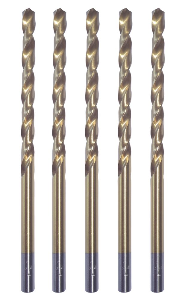 Erbauer Forets HSS longs 5 x 132mm, lot de 5