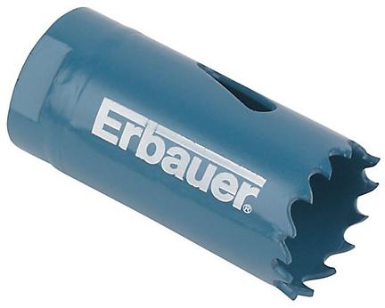 Erbauer Scie cloche sans foret pilote pour métal et bois Ø.25 mm