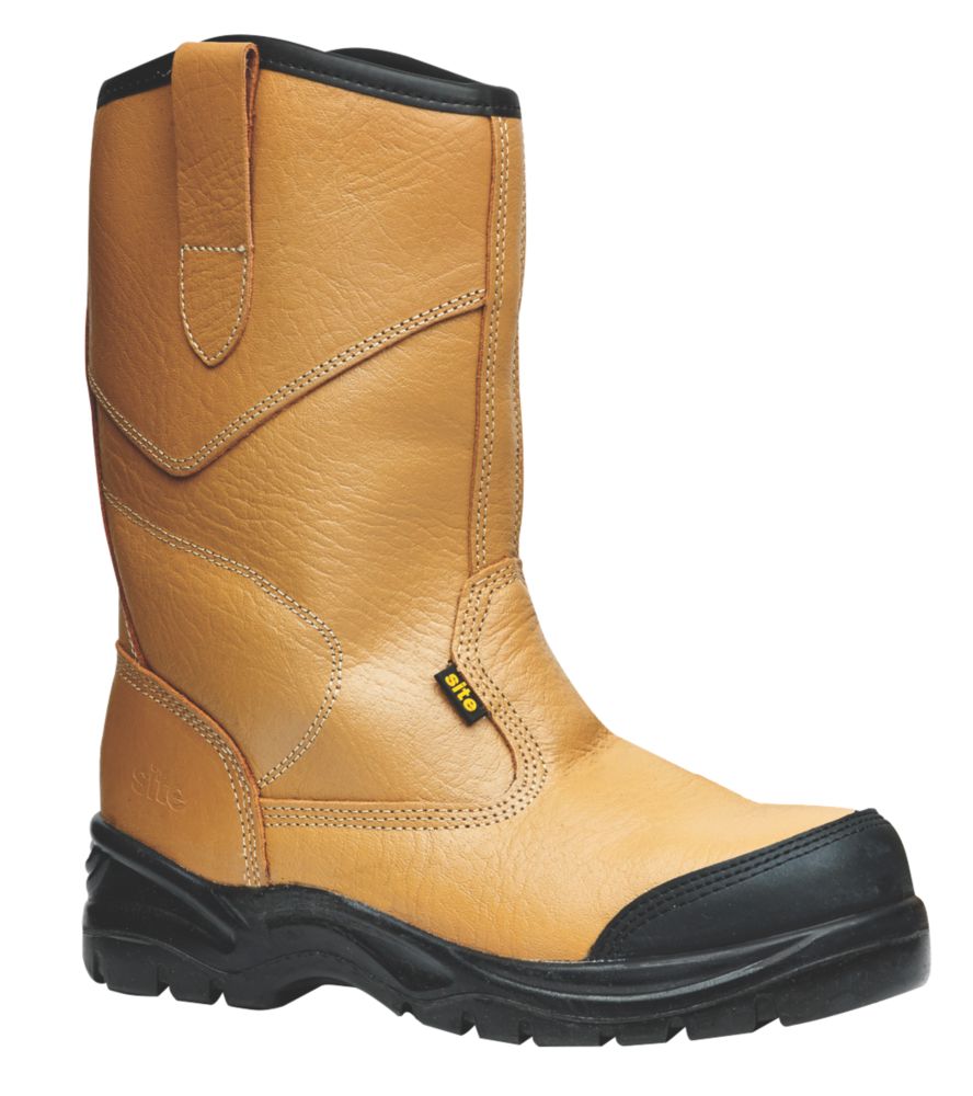 Site Bottes de sécurité de pétrolier S1 P Gravel havane pointure 40