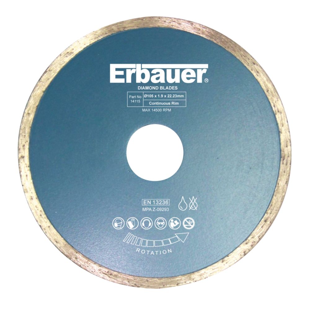 Erbauer Disque diamant carrelage 105 x 22,23mm