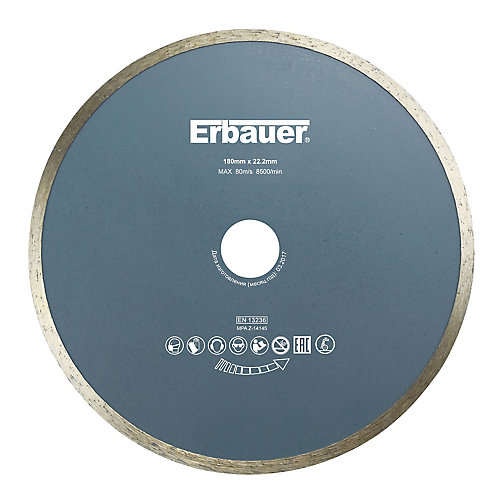 Erbauer Disque diamant continu carrelage 180x22,2 mm