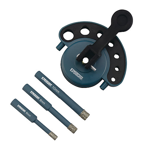 Erbauer Set de forets pour carrelage diamant à sec