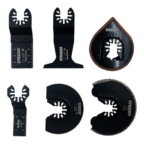 Erbauer 8 pièces de découpe pour outils multifonction