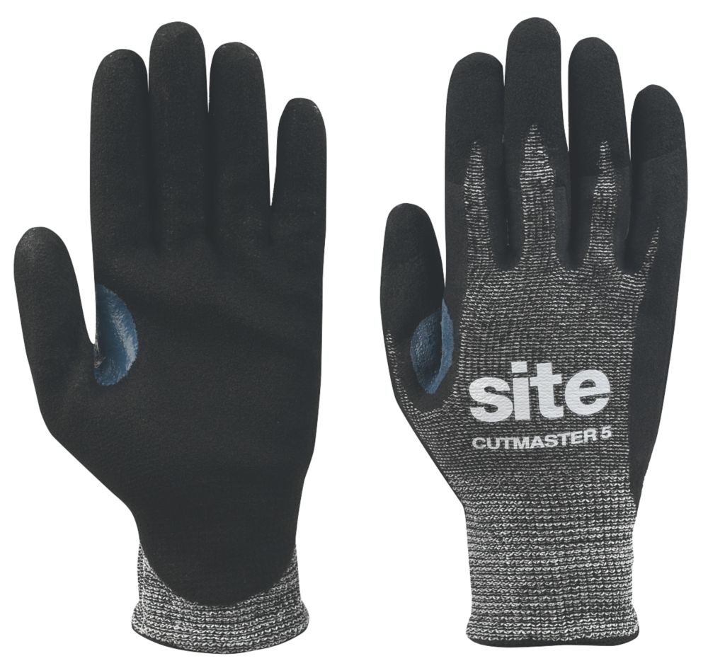 Site Gants de travail anti-coupure Cutmaster noirs taille L