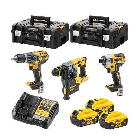 DeWalt Pack 3 outils 18V DCK368P3T (DCD796 + DCH273 + DCF887)