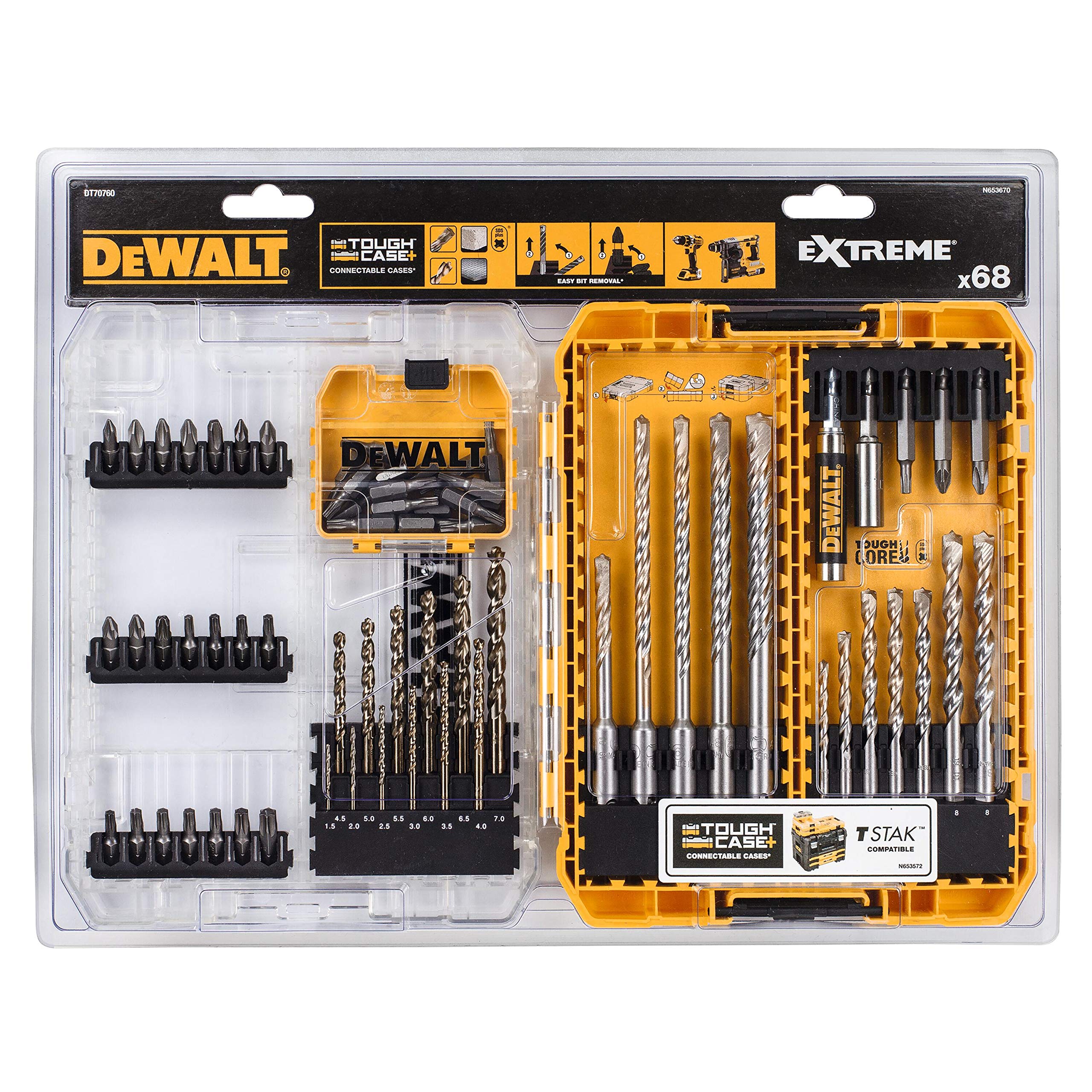 DeWalt DEWALT Bit und Bohrer-Set 68-tlg.