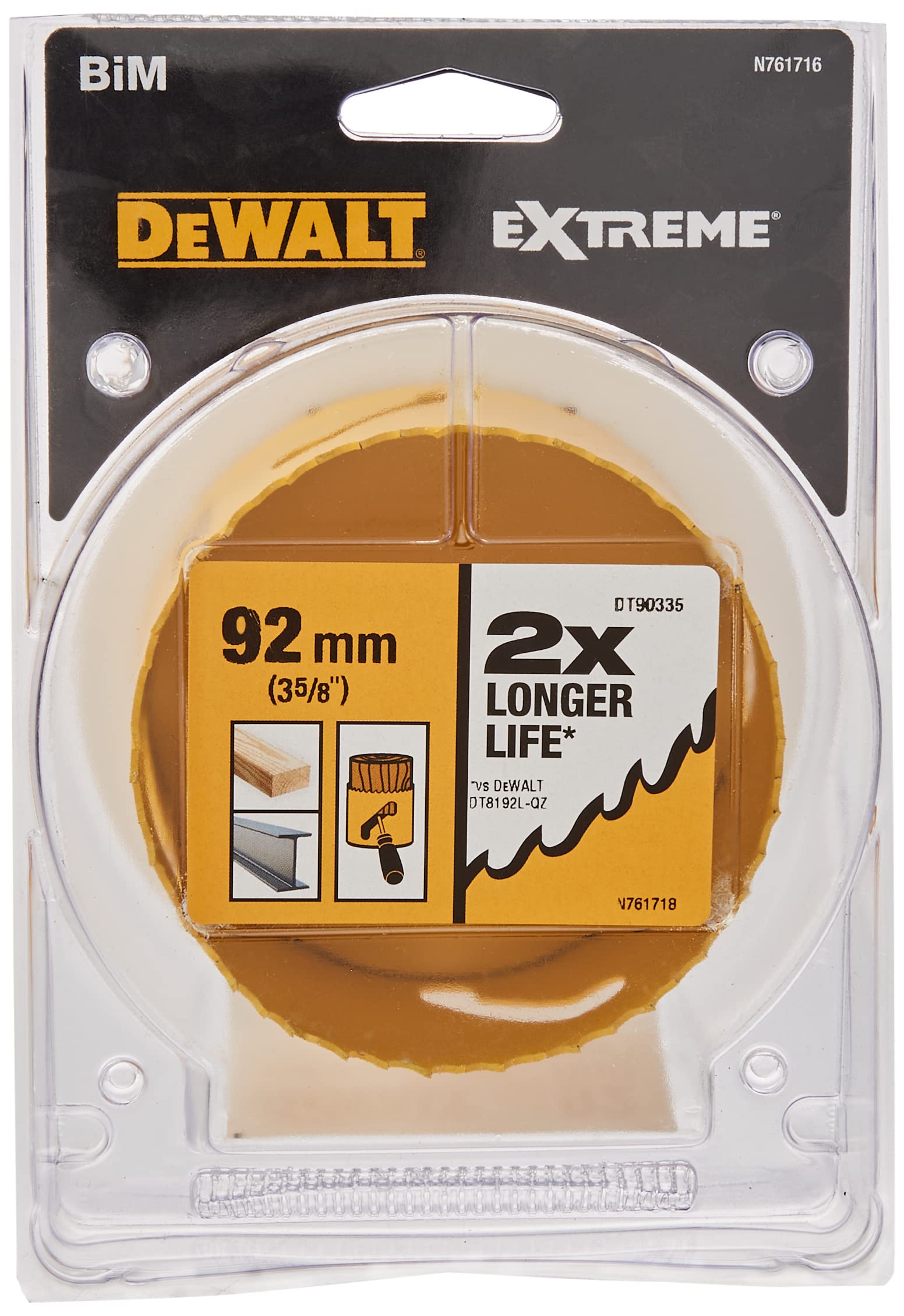 DeWalt DEWALT Lochsaege Bi-Metall Extreme 92mm