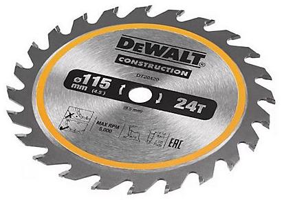 DeWalt Lame de scie circulaire sans fil 24 dents 115x9,5mm