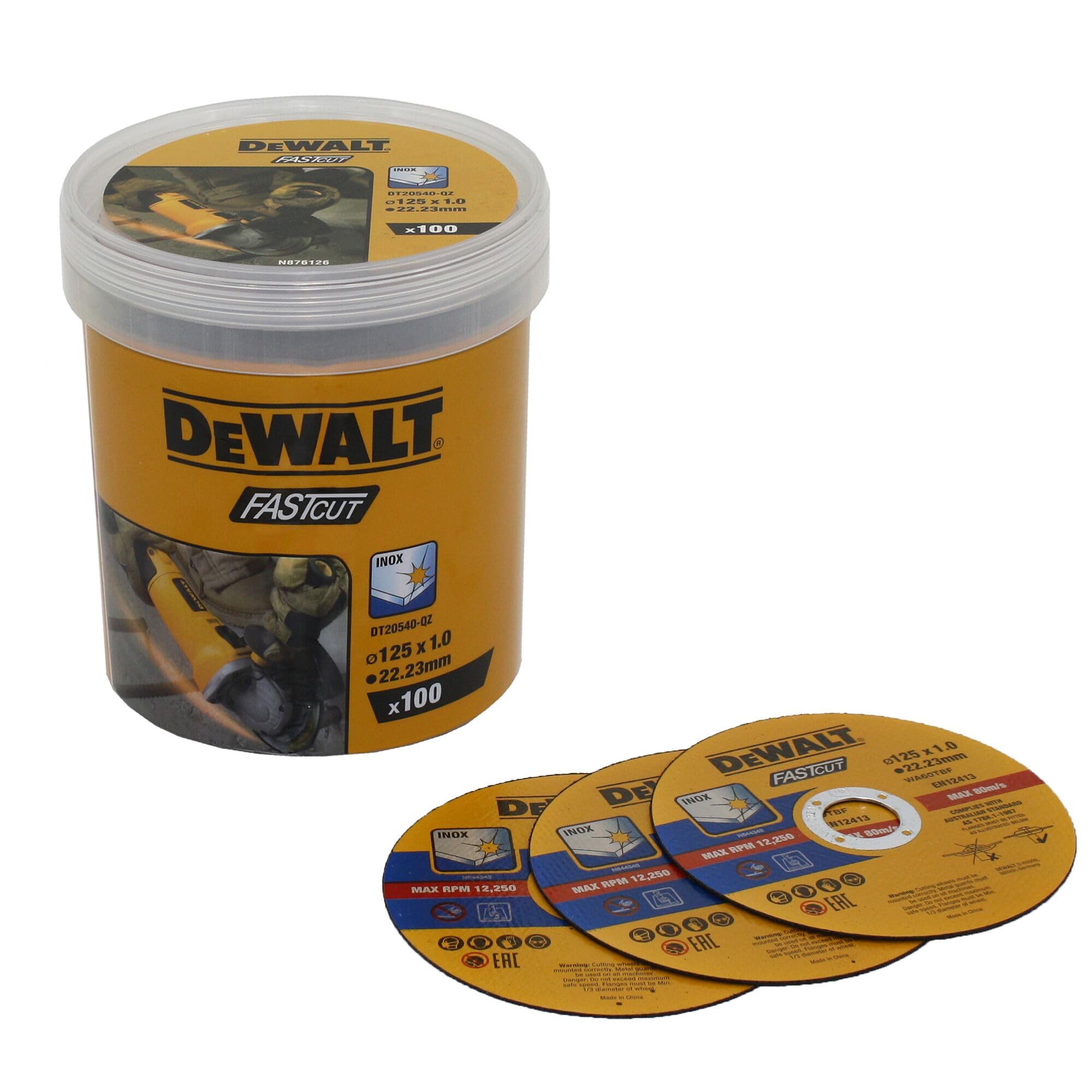 DeWalt DEWALT Trennscheibe 125x1x22,23 mm Inox