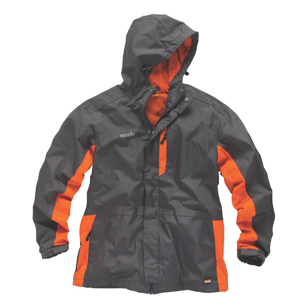 Scruffs Veste de travail graphite/orange taille M