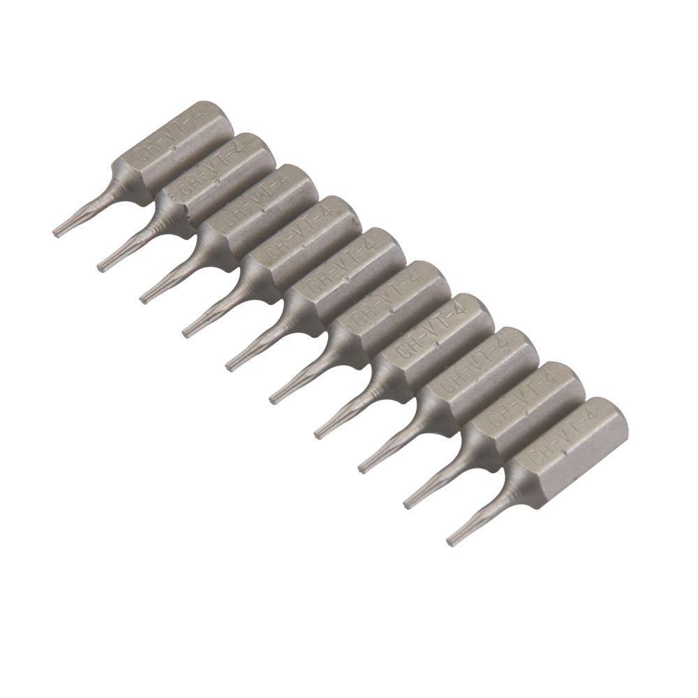 Silverline Jeu de 10 embouts TX40 hex L. 25 mm