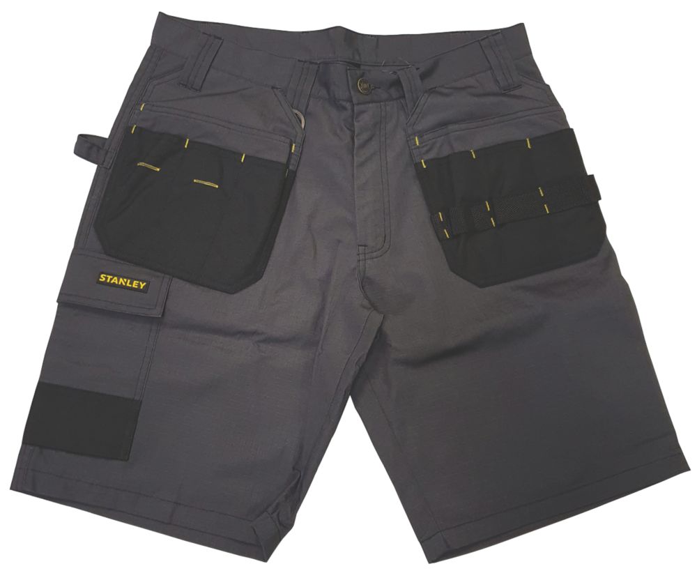 Stanley Short de travail avec poches holster Lincoln , gris, taille 48
