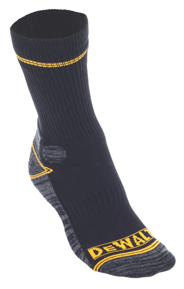 DeWalt Chaussettes de travail Pro Comfort noir/gris/jaune taille 41-47