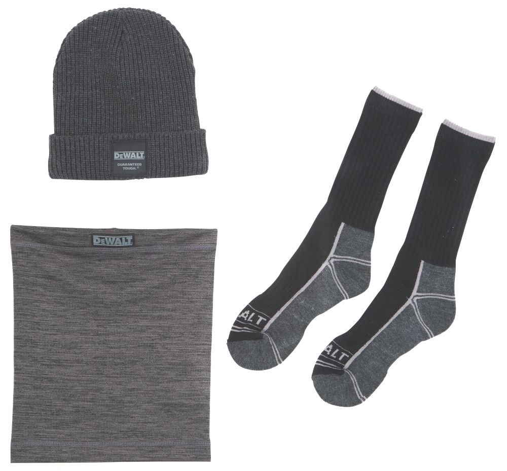 DeWalt Kit d'accessoires d'hiver noirs/gris 3 pièces