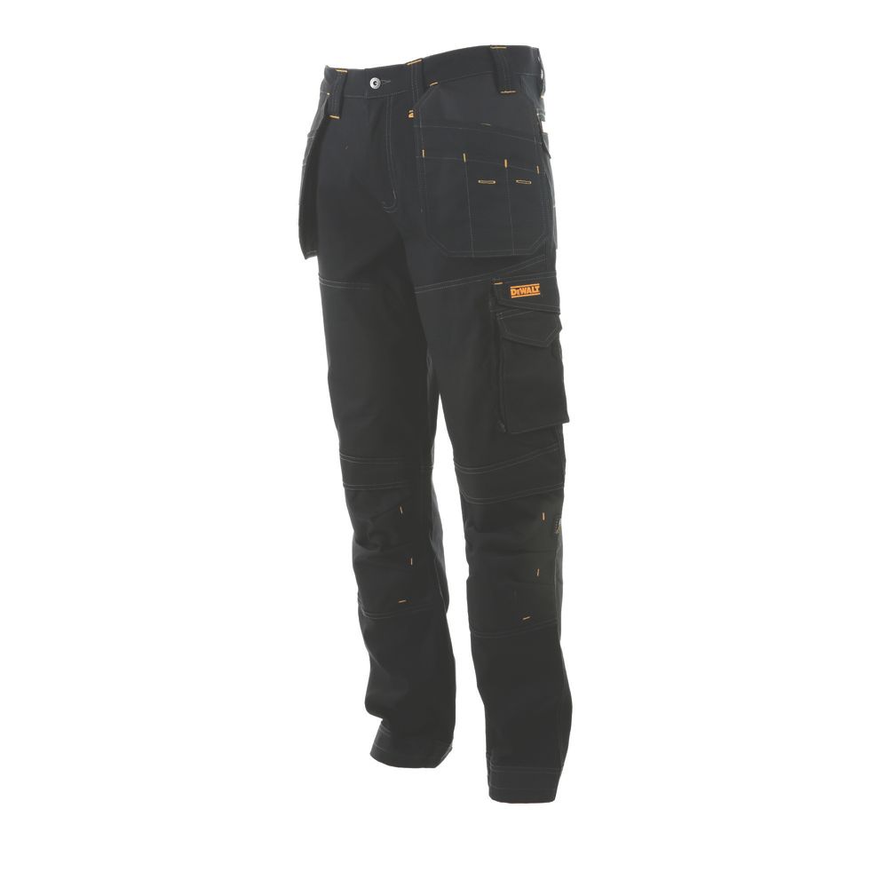 DeWalt Pantalon de travail Logan Pro-Stretch noir, taille 44 longueur 79 cm