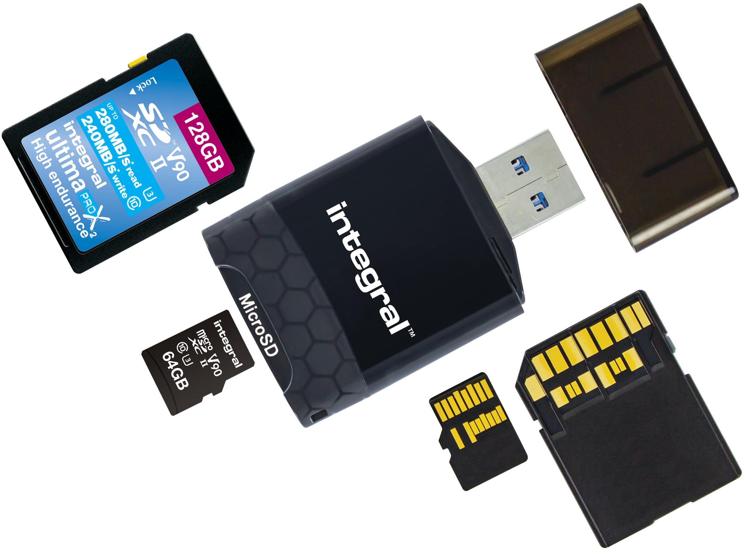 INTEGRAL Carte secure digital INCRUSB 3.0 SDMSDU 2