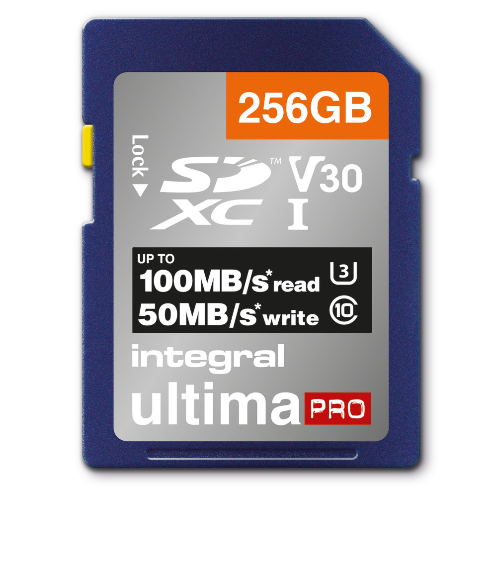 INTEGRAL 256GB SDXC CL10 UHS1 U3 V30