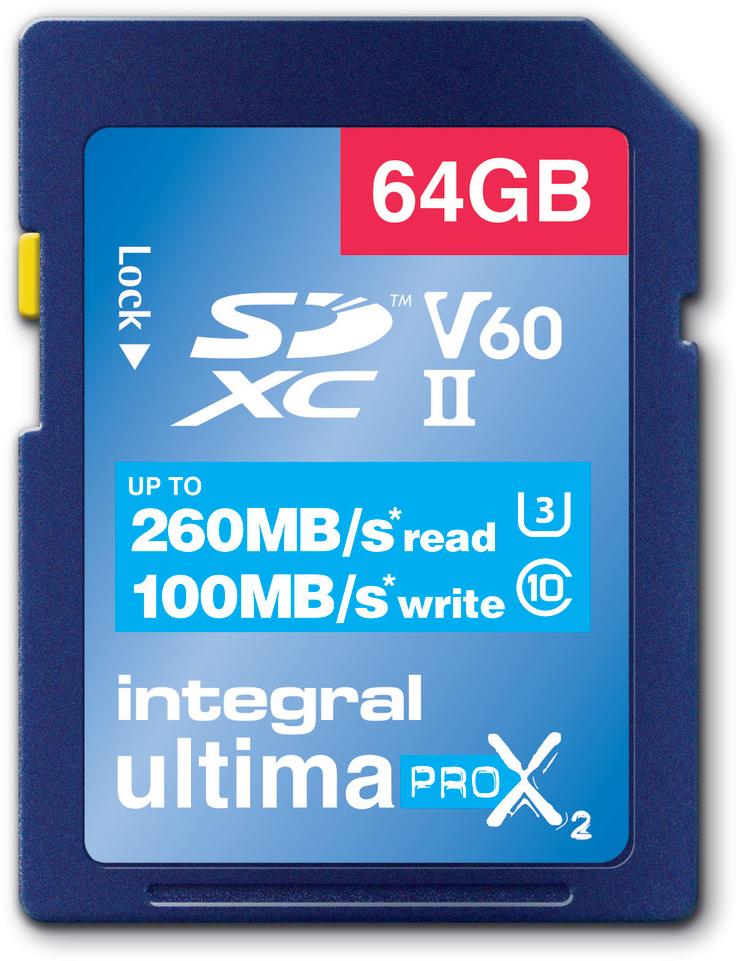 INTEGRAL Carte mémoire INSDX 64 G 260/100 U 2