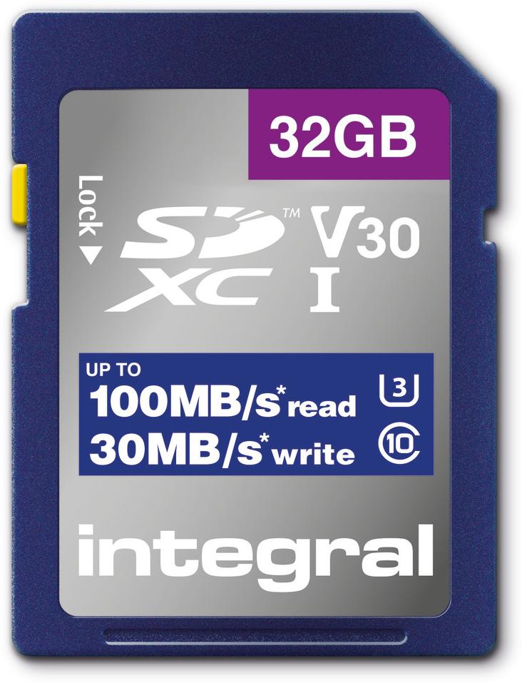 INTEGRAL Carte sécure digital INSDH32G-100V30