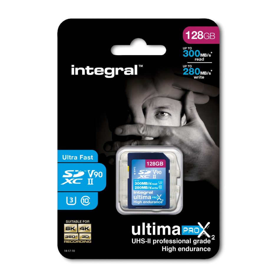 INTEGRAL UltimaPro X2 128GB SDXC UHS-II U3 V90