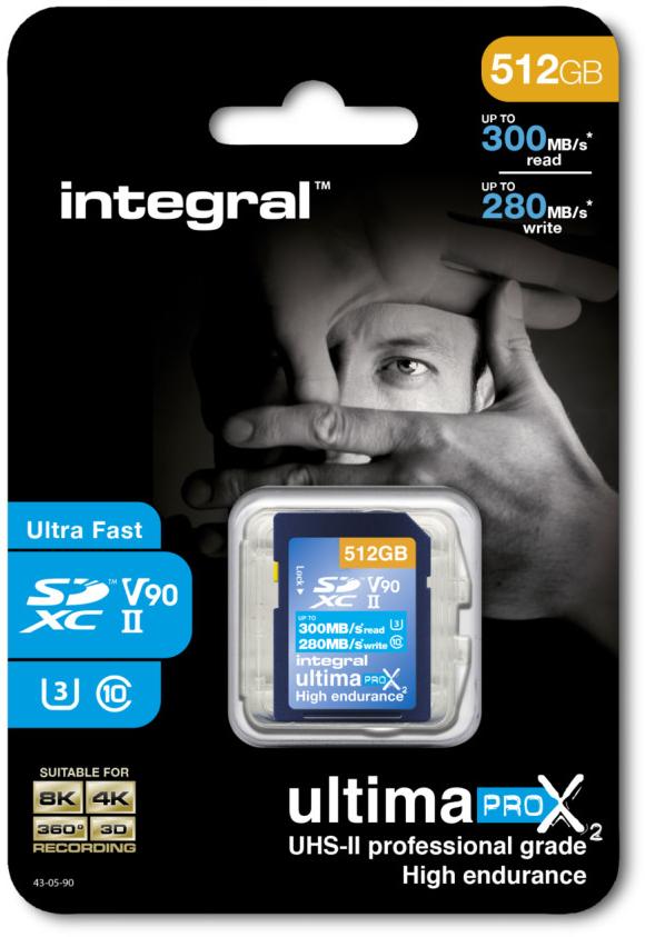 INTEGRAL Carte mémoire INSDX 512 G 300/280 U 2