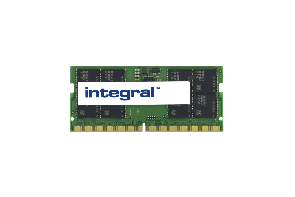 INTEGRAL 16GB LAPTOP RAM MODULE SODIMM DDR5 4800MHZ PC5-38400 UNBUFFERED NON-ECC 1.1V 2GX8 CL40
