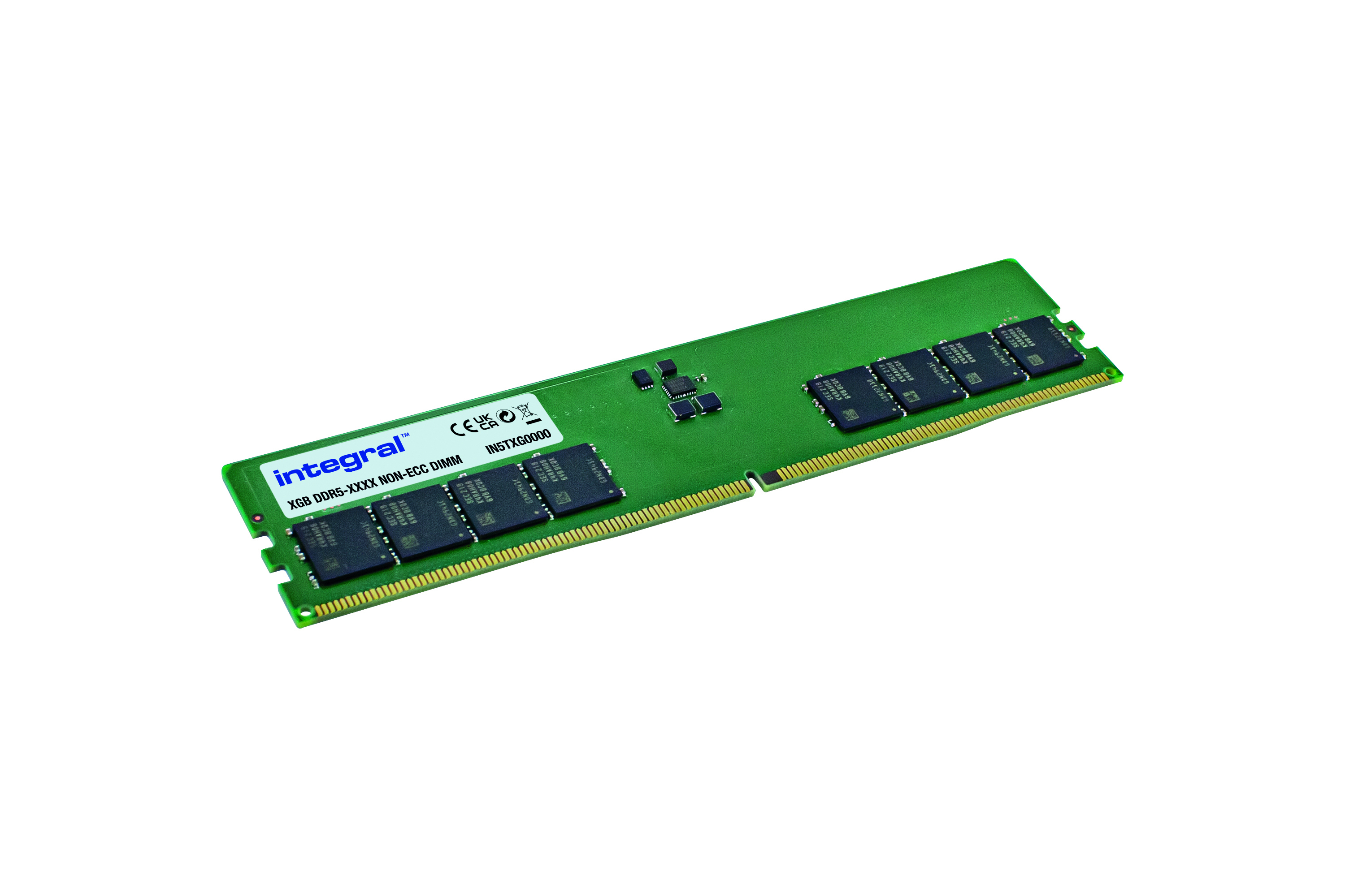 INTEGRAL Barrette mÃ©moire 8Go DIMM DDR5  4800MHz (Vert)