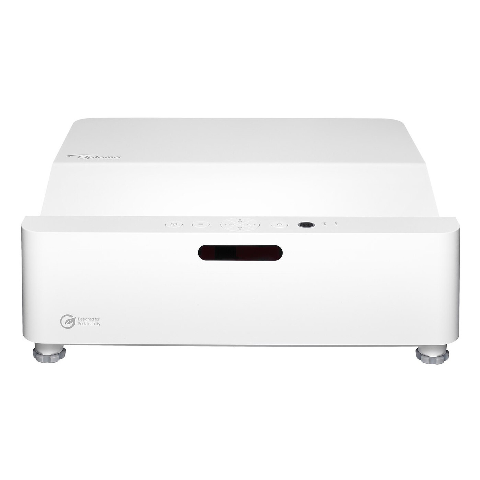 Optoma UHD 4K 3840x2160 4200lm Laser Projector UST TR 0.25:1 2H USB-A power HDBase-T 4K RJ45 RS232 HP 1x15W 4.5Kg White