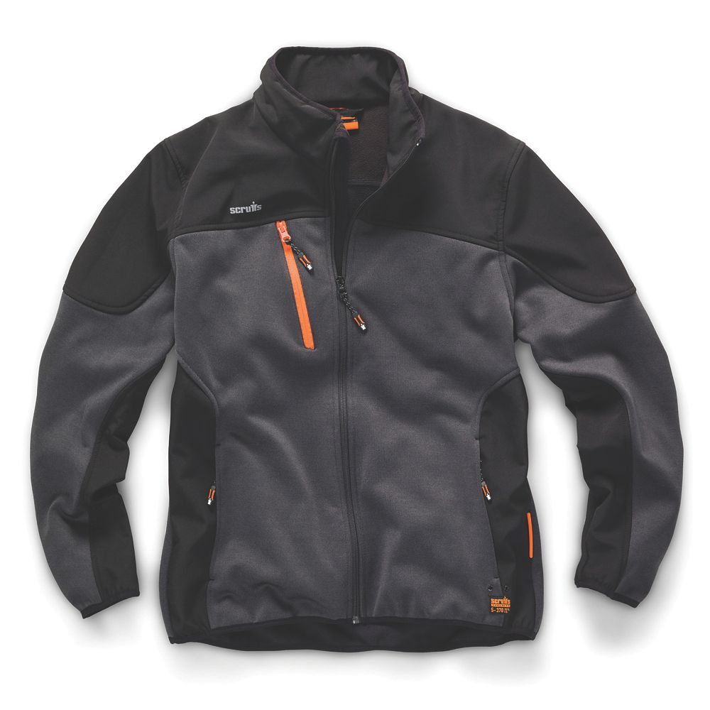 Scruffs Veste de travail Softshell Trade Tech anthracite taille XXL
