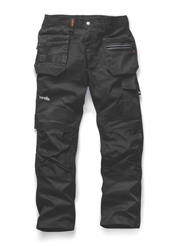 Scruffs Pantalon de travail TradeFlex , noir, taille 36, longueur 81 cm