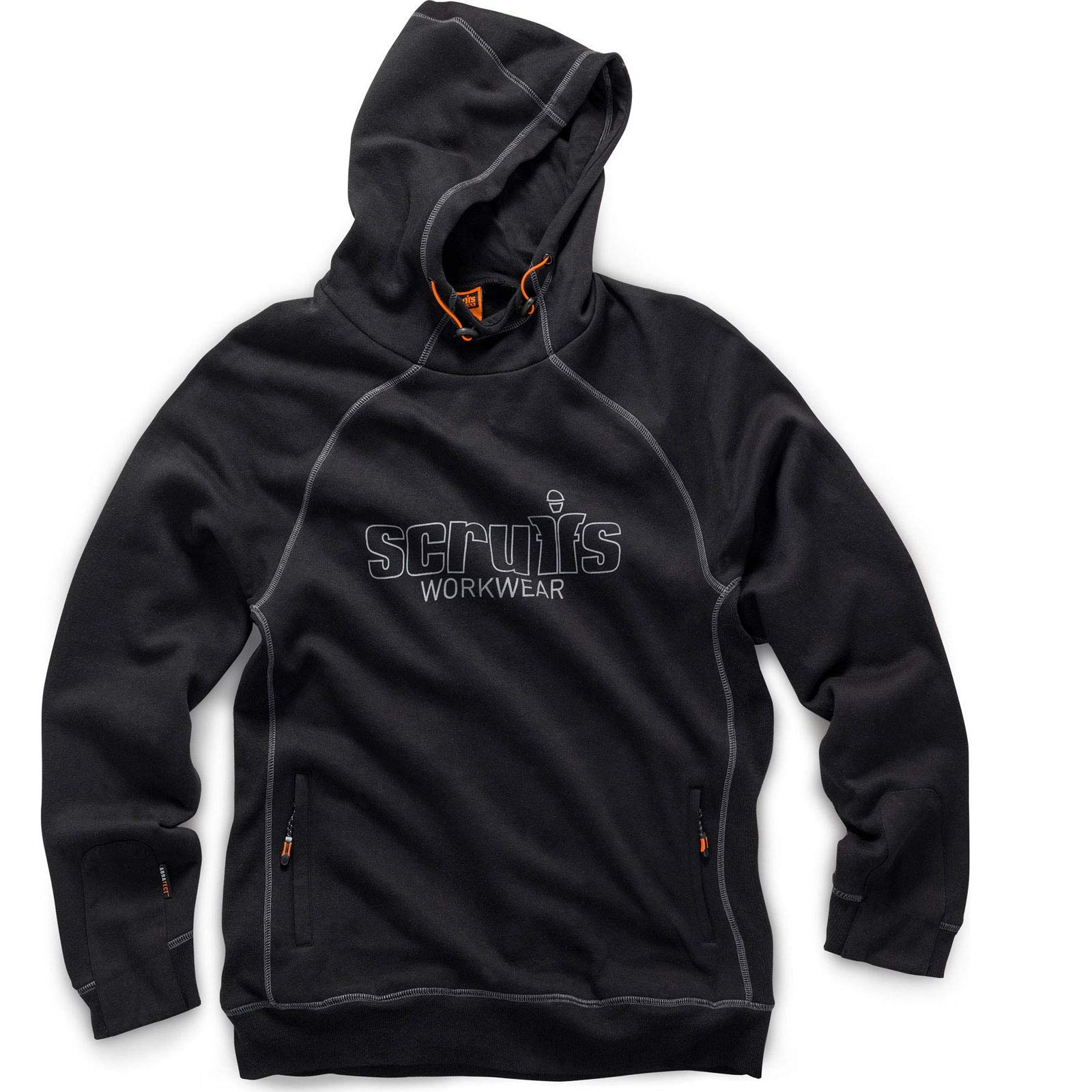 Scruffs Sweat de travail à capuche Trade noir, taille L