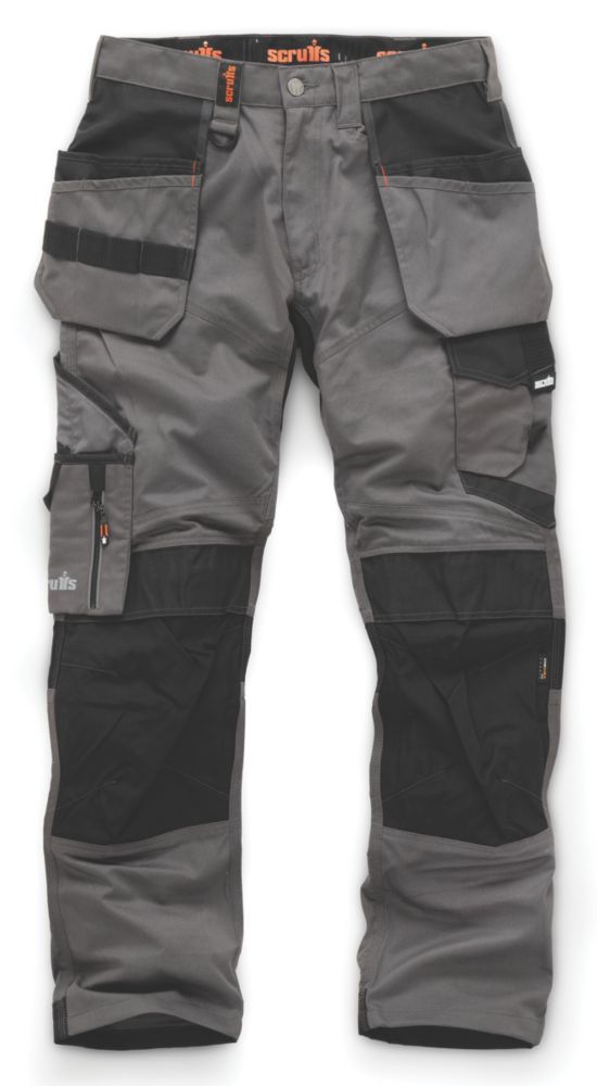 Scruffs Pantalon de travail Trade Holster , graphite, taille 44, longueur 79 cm