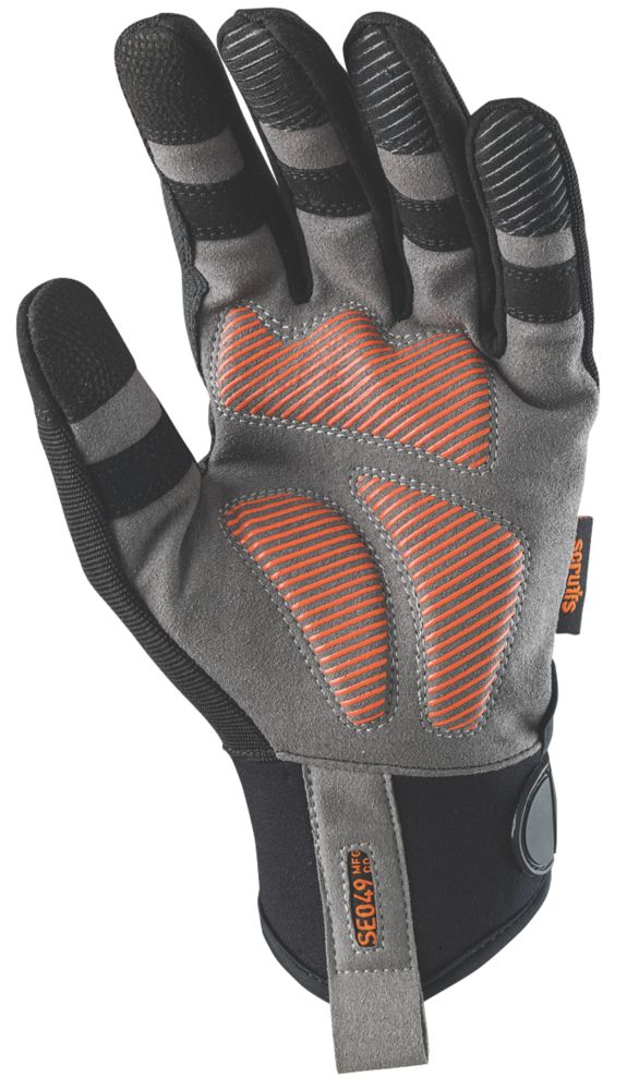 Scruffs Gants de manutention tactiles Trade noir et gris taille XL