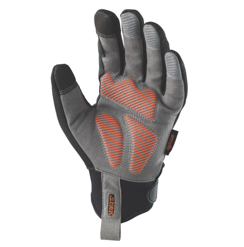 Scruffs Gants de manutention tactiles Trade Shock Impact noir et gris taille XL