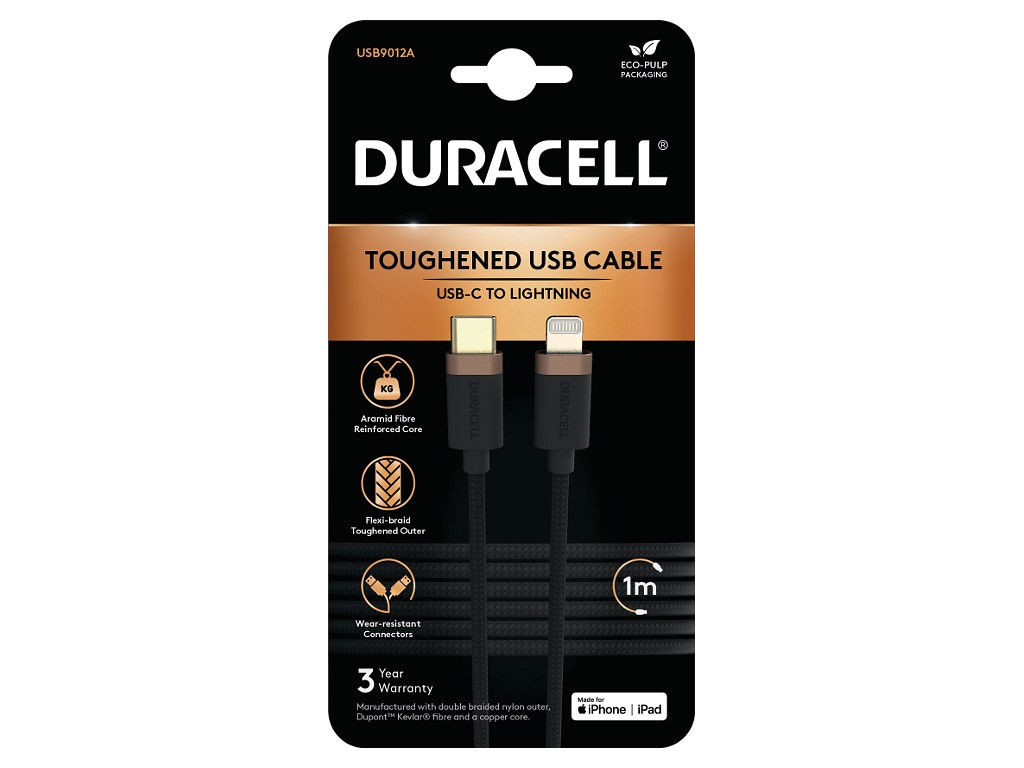 Duracell USB-C Lightning C94 1M premium cable