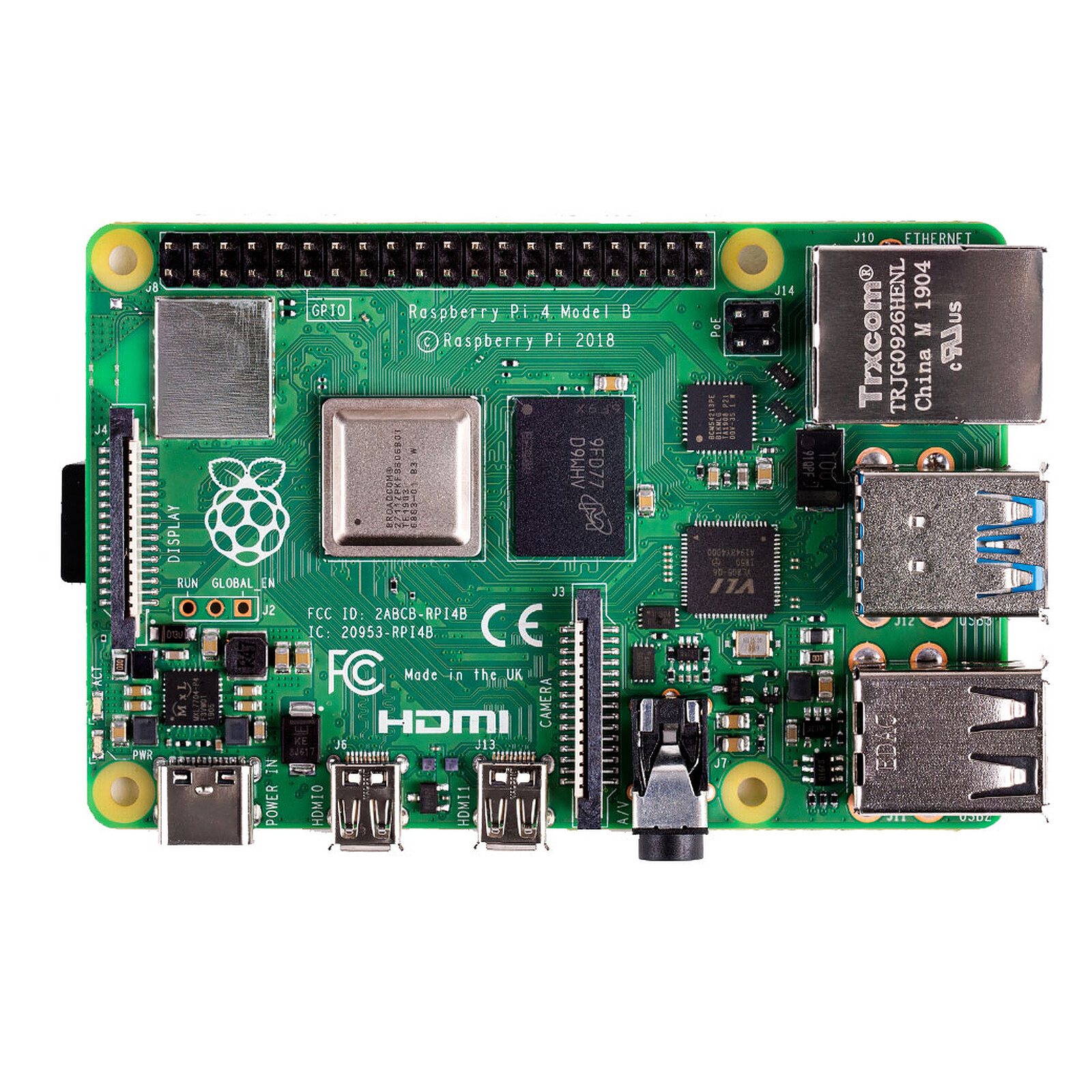 Raspberry Modèle du produit : Raspberry Pi 4 Model B 4 Go